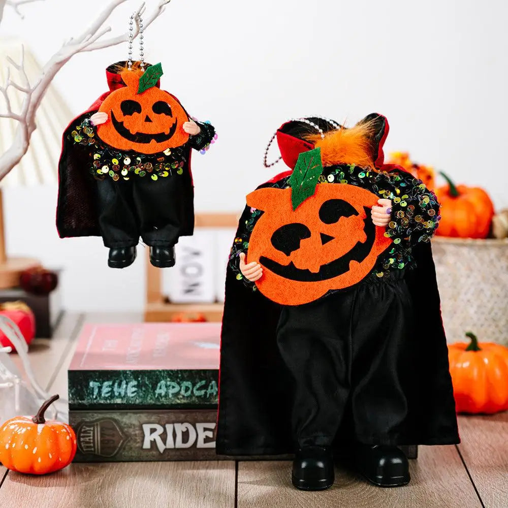 Spooktacular Two-Piece Sequin Halloween Hanging Widgets for Unique Decor