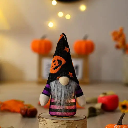 Spooky Light-Up Halloween Gnomes Pointed Hat Faceless Dolls