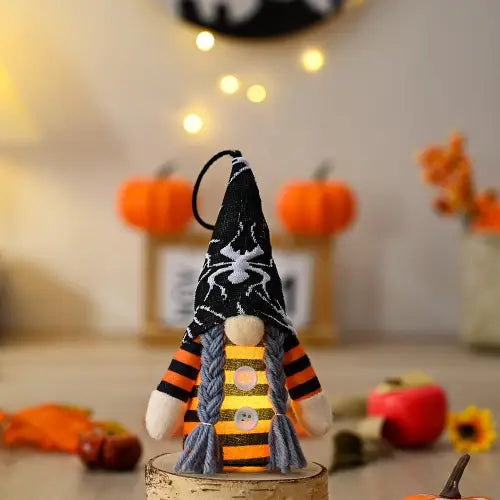 Spooky Light-Up Halloween Gnomes Pointed Hat Faceless Dolls