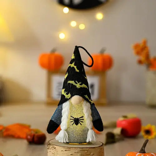 Spooky Light-Up Halloween Gnomes Pointed Hat Faceless Dolls