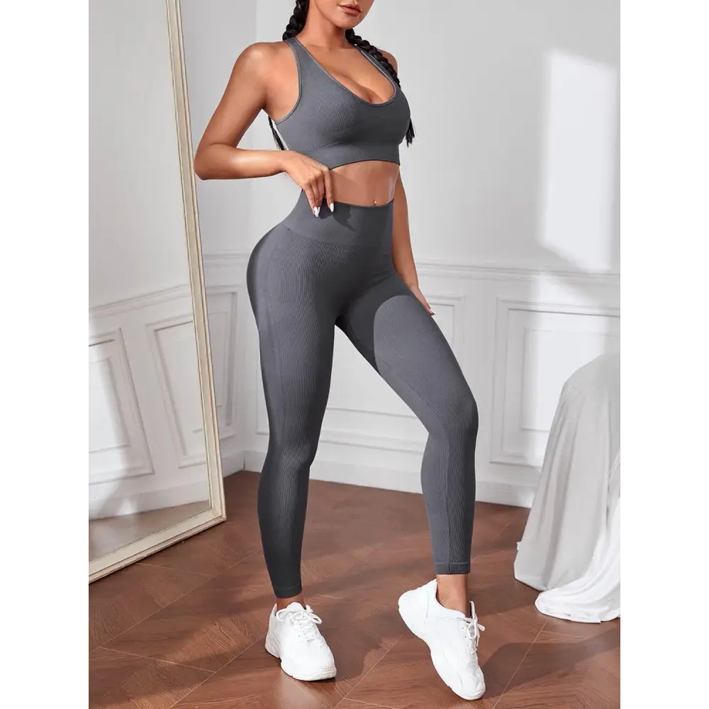 Qstyle Sport Tank and Leggings Set Energizes Your Workout