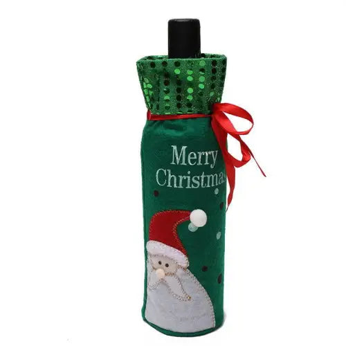 Spread Holiday Cheer with Festive Christmas Wine Bottle Covers