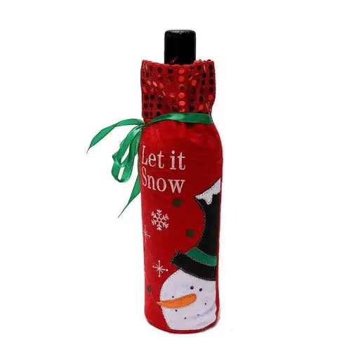 Spread Holiday Cheer with Festive Christmas Wine Bottle Covers