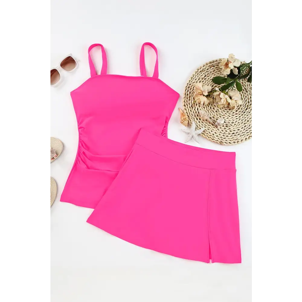 Stylish Square Neck Skirt Swim Set with Original Tags