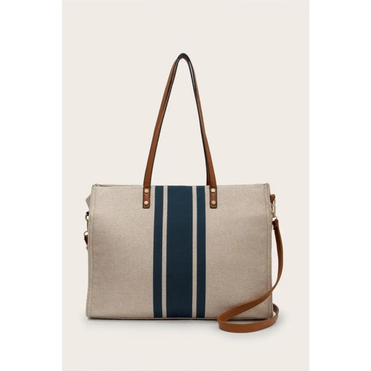 Striped Tote Bag - CM Fashion