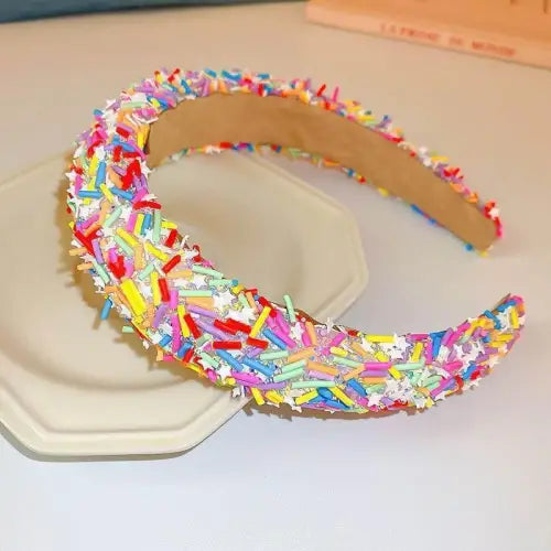 Stunning Acrylic Contrast Wide Headband