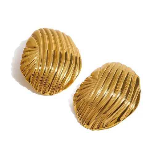 Stunning Gold 18K Geometric Earrings