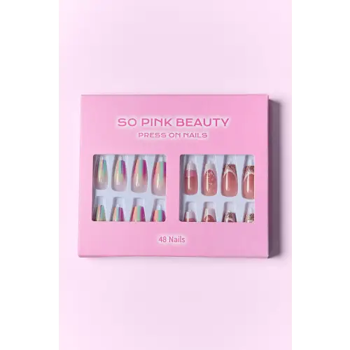 Stunning Pink Beauty Press-On Nails