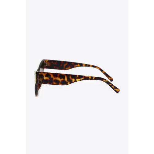 Stunning Rhinestone Trim Cat-Eye Sunglasses with UV400 Protection