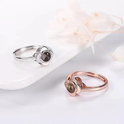 Stunning Simple Four-Leaf Clover Projection Rings for Unique Style 