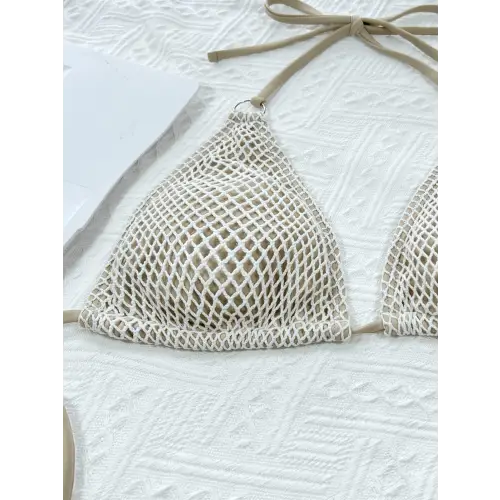 Stunning Twin Grace Halter Neck Tie Bikini Set for Beach Bliss