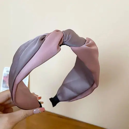 Stunning Two-Tone Twisted Cloth Headband