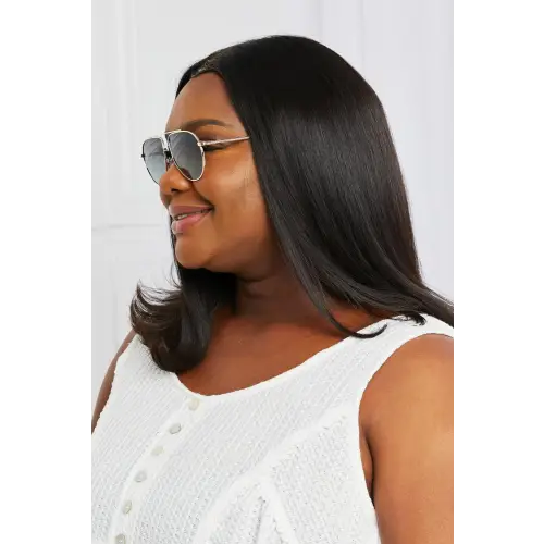 Stylish Aviator Sunglasses with TAC Polarization Lens
