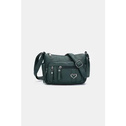 Stylish Black Leather Adjustable Strap Shoulder Bag for Every Occasion