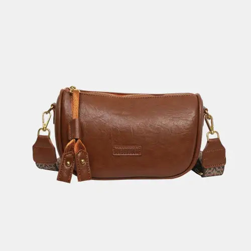 Stylish Brown Leather Shoulder Bag