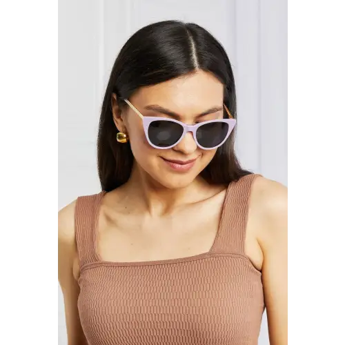 Cat-Eye Acetate Frame Sunglasses