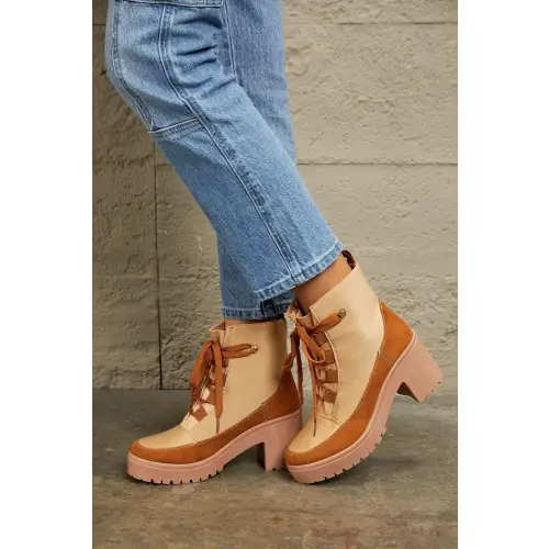 Stylish East Lion Corp Lace Up Lug Booties for Trendy Looks