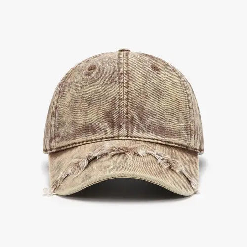 Fringe Adjustable Cotton Baseball Cap - CM Fashion