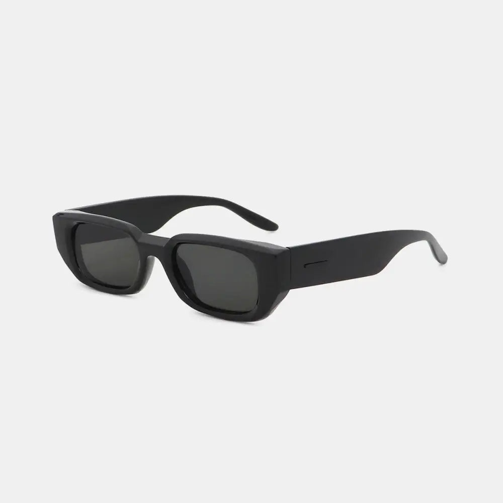 Stylish Gray Polycarbonate Frame Rectangle Sunglasses for Effortless Cool