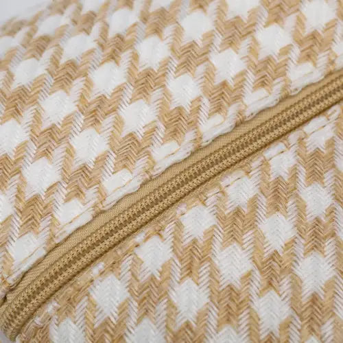 Stylish Houndstooth Canvas Travel Bag