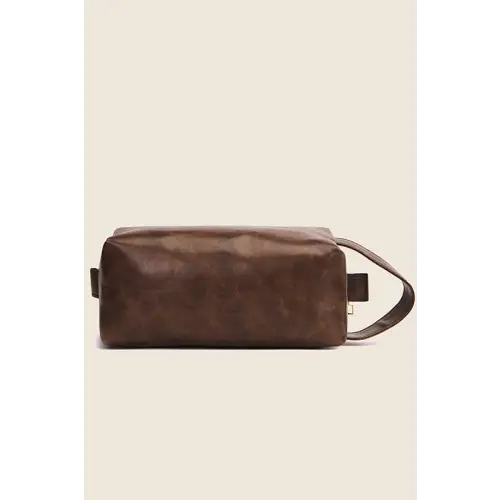 Stylish Leather Makeup Bag Transforms Your Travel Routine