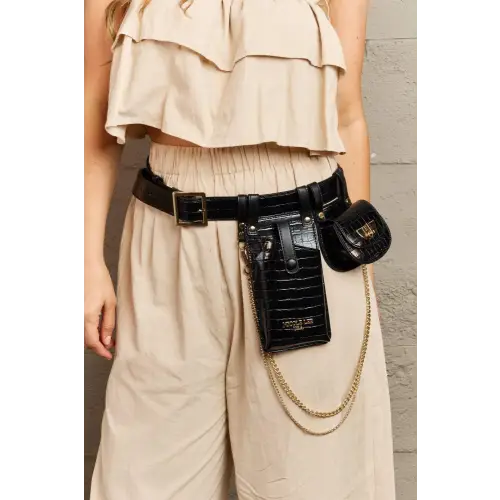 Aurelia Belt Bag with Gold Chain