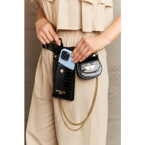 Aurelia Belt Bag with Gold Chain