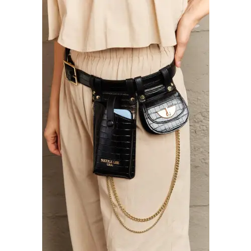 Aurelia Belt Bag with Gold Chain