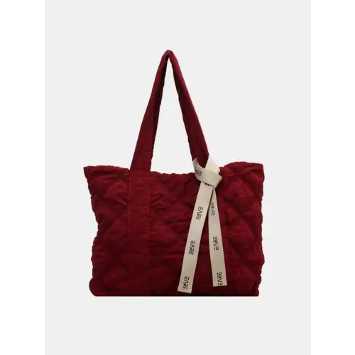 Stylish Quilted Nylon Large Tote Bag