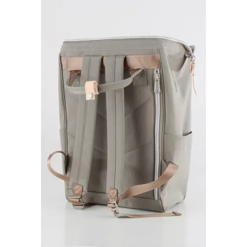 Stylish Red Himawari Waterproof Backpack with Arcuate Shoulder Strap