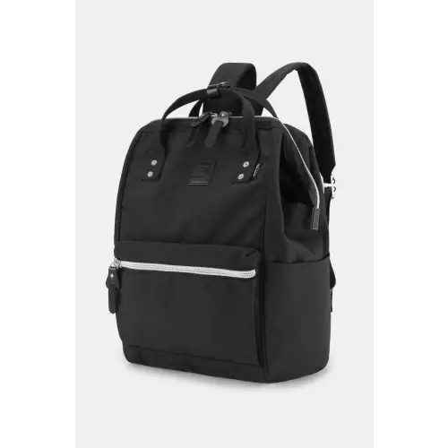 Stylish Red Himawari Waterproof Backpack with Arcuate Shoulder Strap