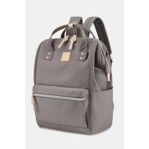 Stylish Red Himawari Waterproof Backpack with Arcuate Shoulder Strap