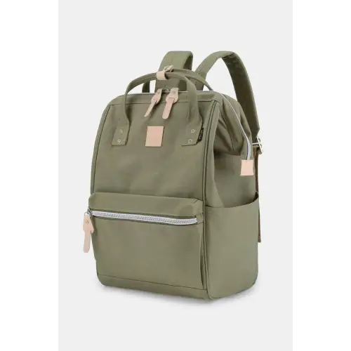 Stylish Red Himawari Waterproof Backpack with Arcuate Shoulder Strap