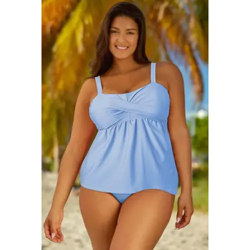 Stylish Size Adjustable Strap Tankini Set for Beach-Ready Confidence