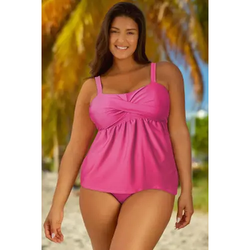 Stylish Size Adjustable Strap Tankini Set for Beach-Ready Confidence