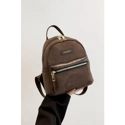 Stylish Suede Adjustable Strap Backpack