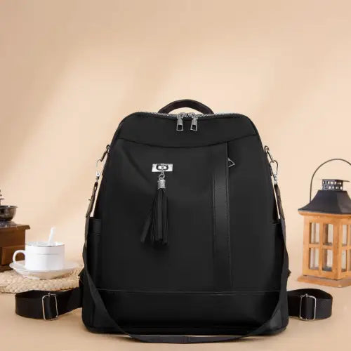 Stylish Tassel Oxford Cloth Backpack for Everyday Adventures