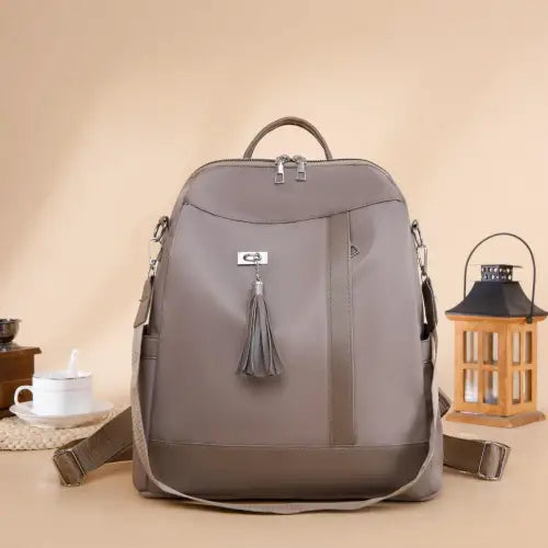 Stylish Tassel Oxford Cloth Backpack for Everyday Adventures