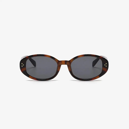 Polycarbonate Frame Oval Sunglasses - CM Fashion