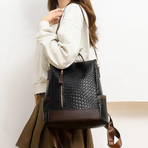 Stylish and Authentic Yeppi Leather Backpack Bag