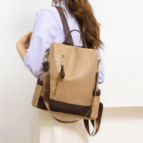 Stylish and Authentic Yeppi Leather Backpack Bag