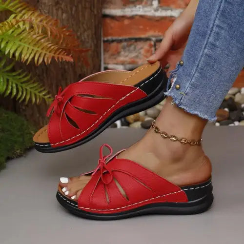 Stylish Yoma Tied Open Toe Low Heel Sandals