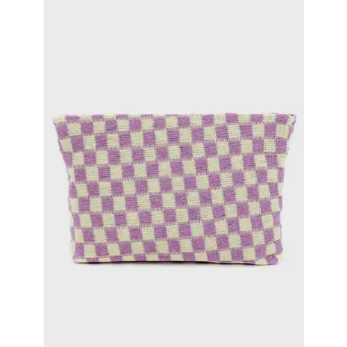 Stylish Zenana Checkered Makeup Clutch for Fashion-Forward Looks