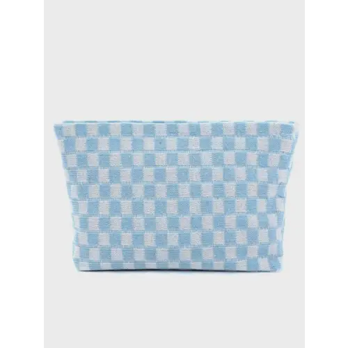 Stylish Zenana Checkered Makeup Clutch for Fashion-Forward Looks