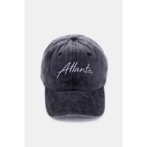 Stylish Zenana Washed Atlanta Embroidered Baseball Cap