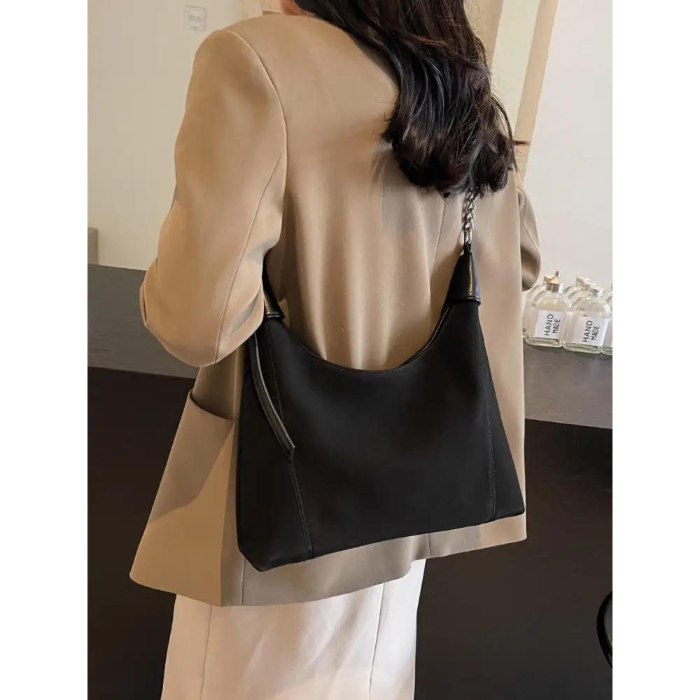 Chic Brown Suede Adjustable Strap Shoulder Bag for Stylish Outings