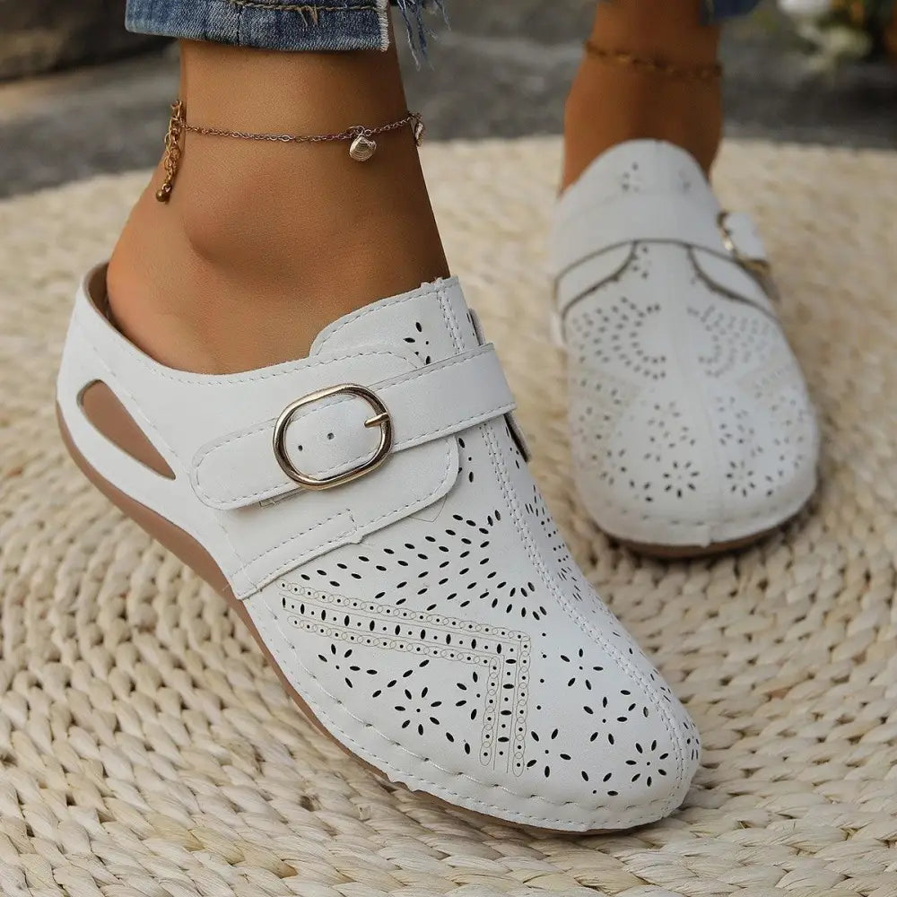 Stylish Suede Round Toe Wedge Sandals for Summer Comfort