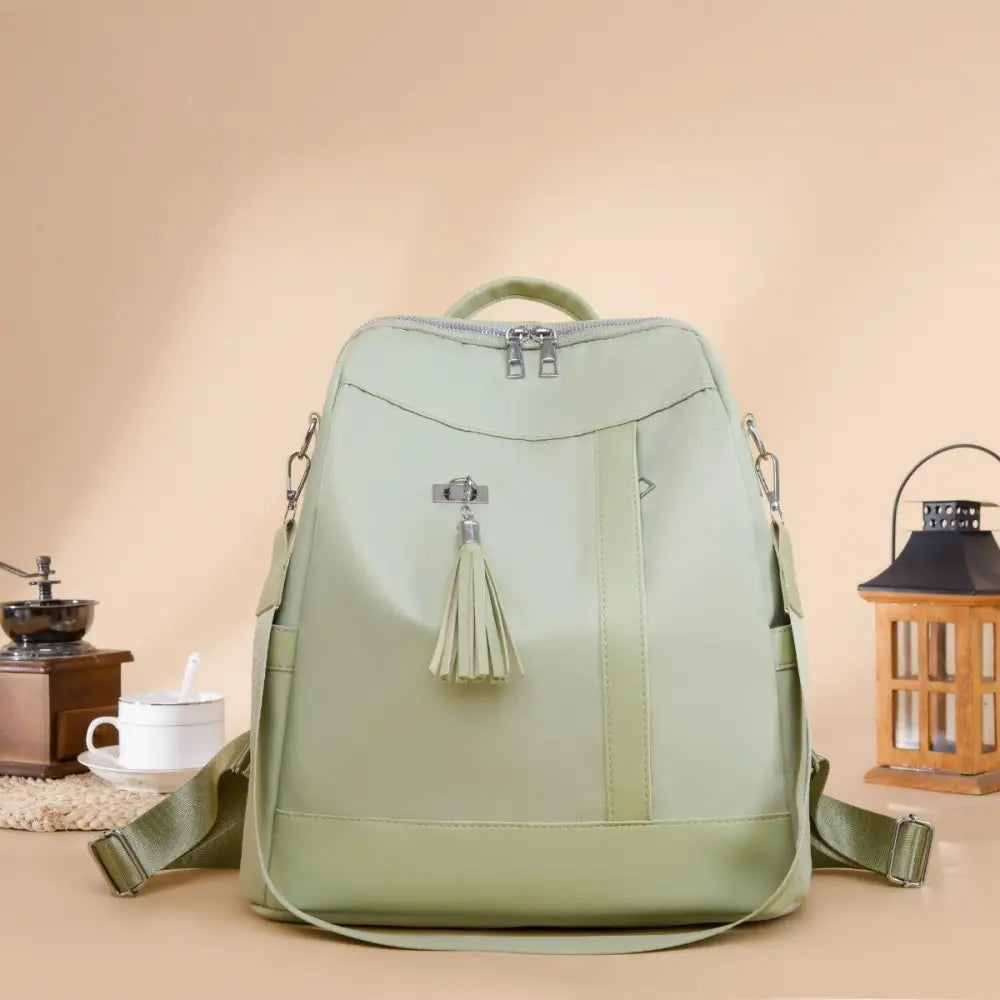 Stylish Tassel Oxford Cloth Backpack for Everyday Adventures