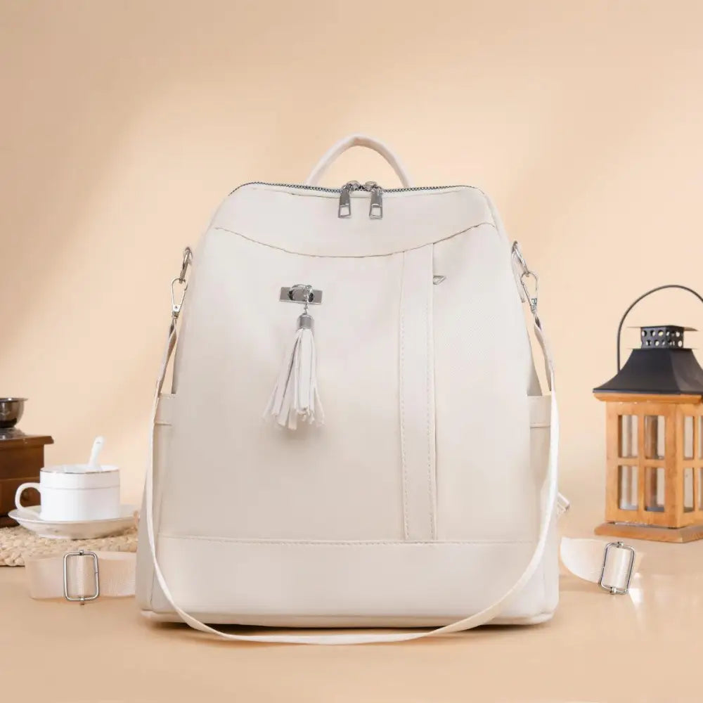 Stylish Tassel Oxford Cloth Backpack for Everyday Adventures