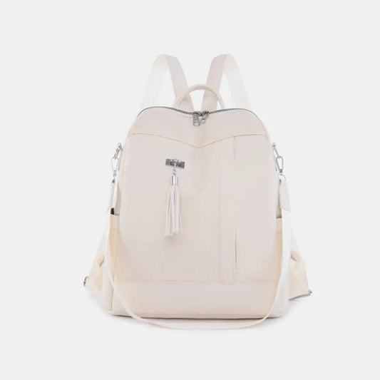 Tassel Oxford Cloth Backpack Bag - CM Fashion